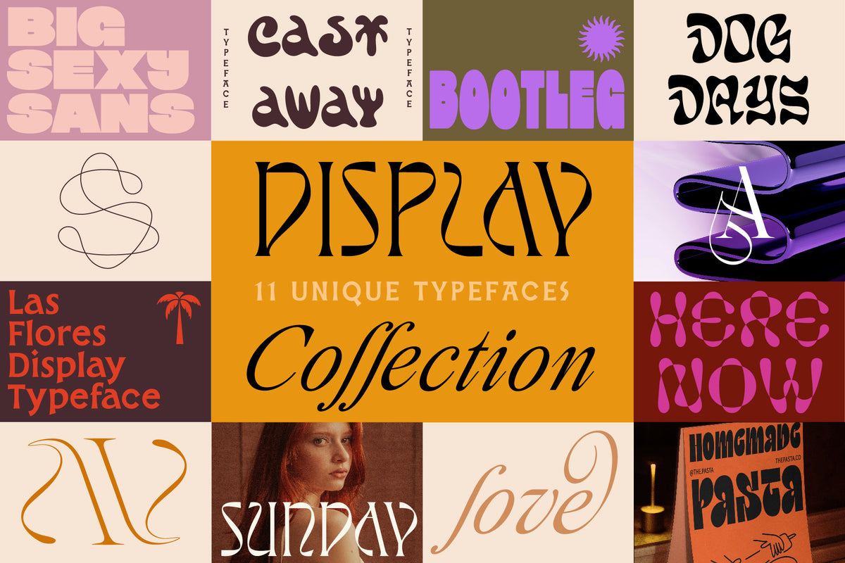 Display Font Collection - Tropical Type