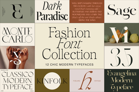 Fashion Font Collection