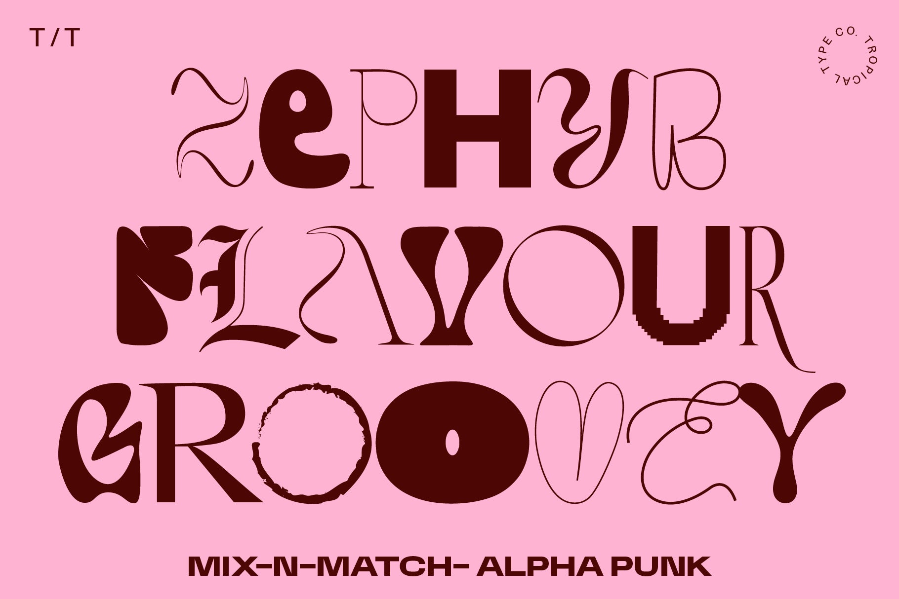 Alpha Punk - Mix and Match Font
