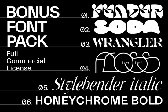 BONUS FONT PACK