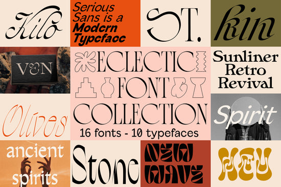 Eclectic Font Collection