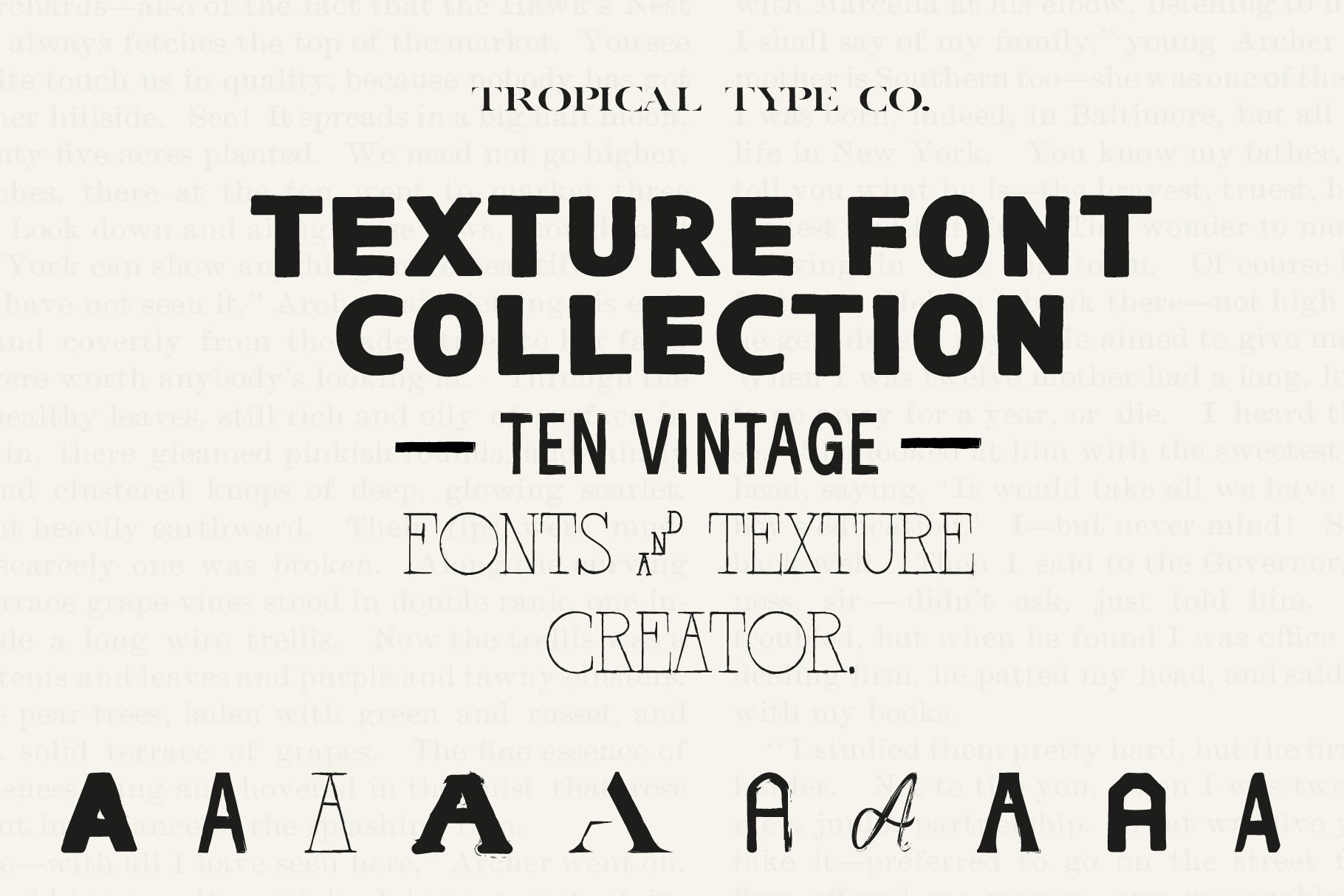 Texture Font Collection