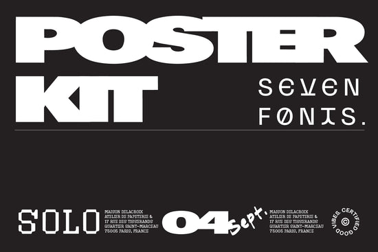 POSTER FONT KIT