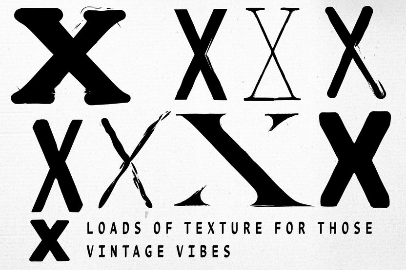 Texture Font Collection - Tropical Type
