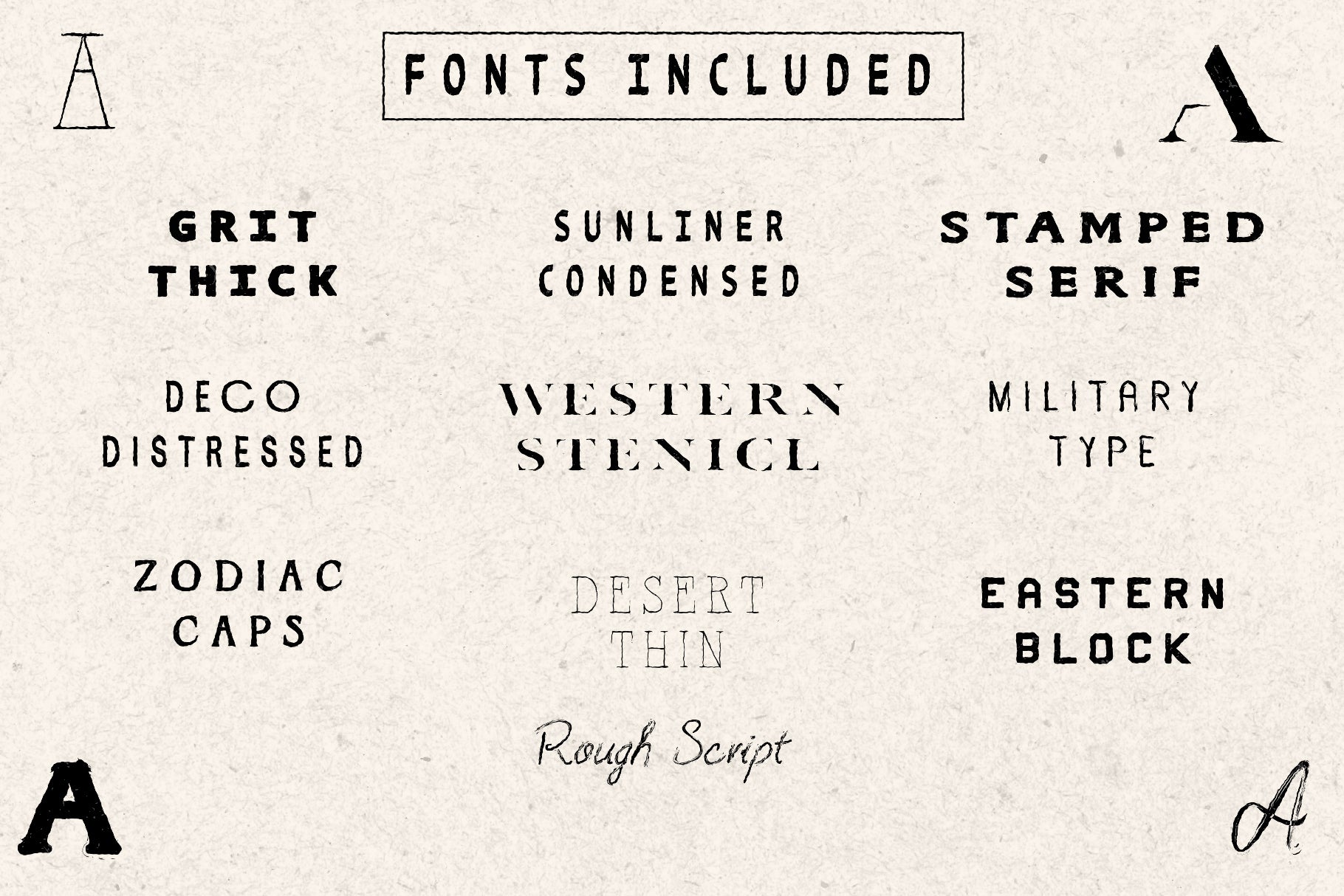 Texture Font Collection