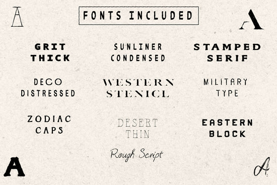 Texture Font Collection